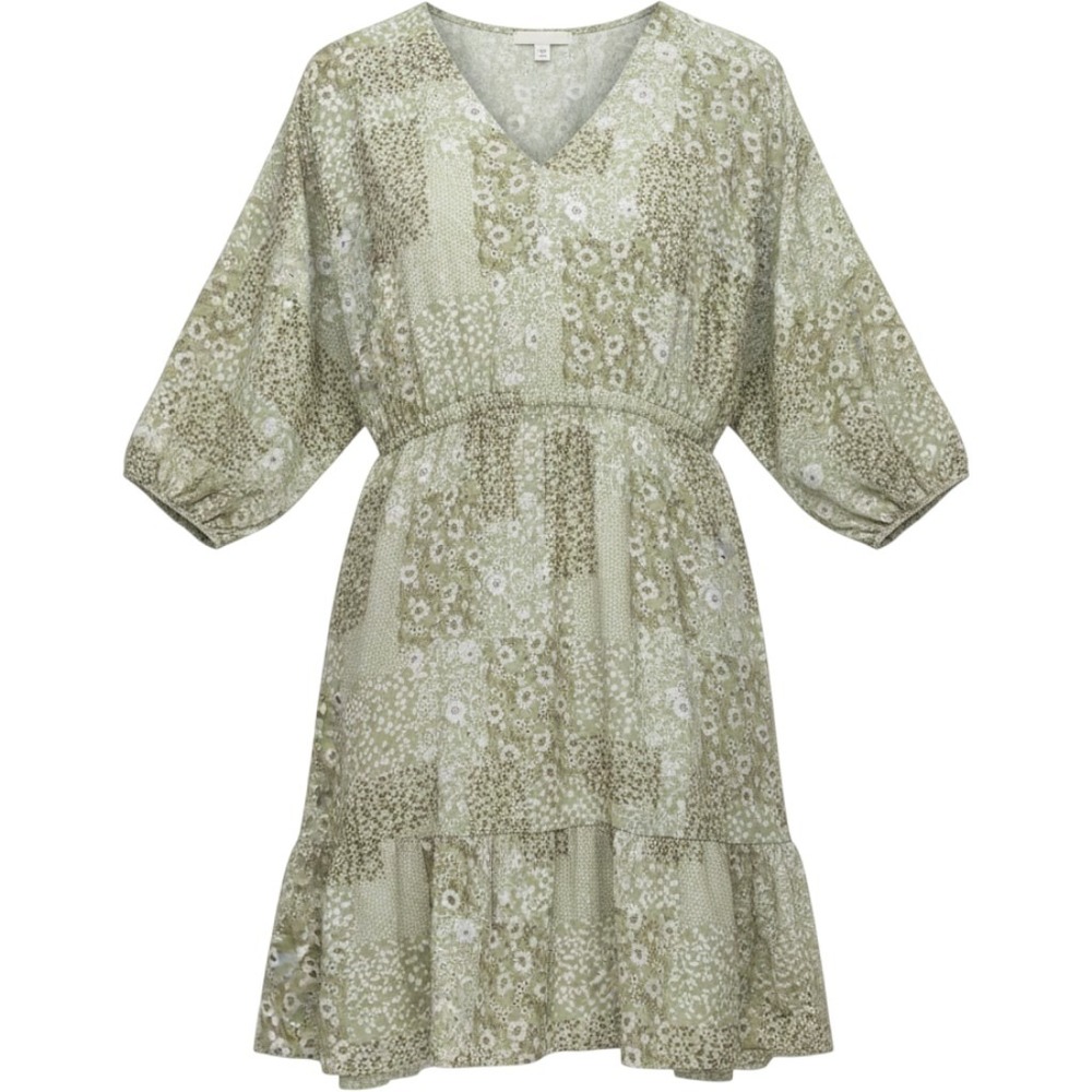Absolutely Famous Patchwork Floral Mini Dress Womens XL Boho Cottagecore Chic